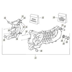 Carter - Startmotor Aprilia Mojito Custom 50 2-takt (Piaggio motor) 2004-2010