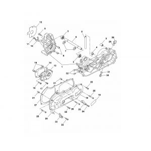 Carter - Carterdeksel Yamaha Aerox 50 2-takt LC 2013