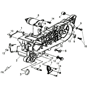 Carter - Startmotor Sym Allo (WH871) champagne