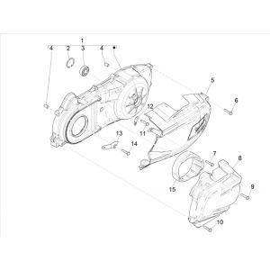 Carterdeksel Vespa GTS 300 HPE 4V IE ABS Euro 4 2019