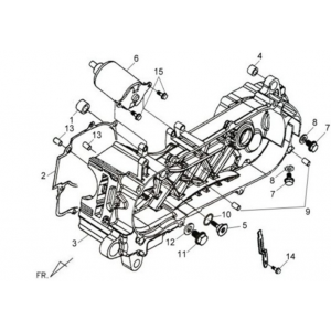 Carterdeksel links 2 Sym X'PRO 125