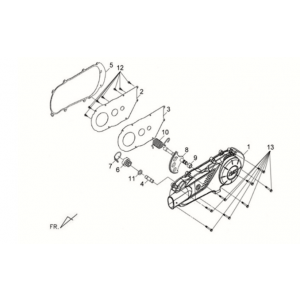 Carterdeksel links Sym Fiddle II 125S