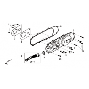 Carterdeksel links Sym Joymax 125I ABS