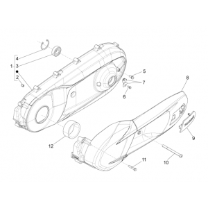Carterdeksel Piaggio Beverly 350 Sport Touring Euro 3 2013-2014