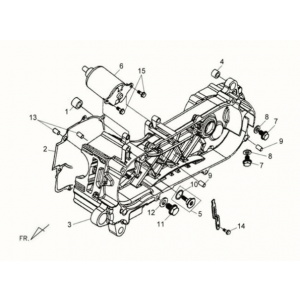 Carterdeksel/ startmotor Sym Fiddle II 125S