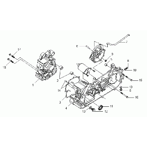 Carter - Startmotor Sym VS125 Euro 3