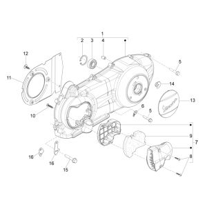 Carterdeksel Vespa GTS 250 ie 2005-2016 (zonder ABS)