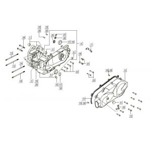 Carter - Carterdeksel Kymco Like 200i Zwart