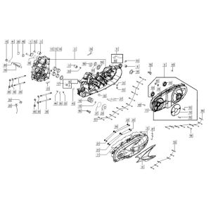Carter - Carterdeksel Kymco Xciting 400i Geel