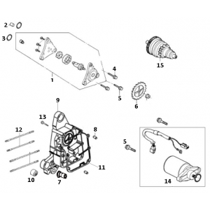 Startmotor - Bendix - Oliepomp GY6 10 / 12 inch Euro 4 2018→ p tm s