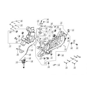 Carter- Oliepomp Kymco Dink 50 2-takt LC zilver