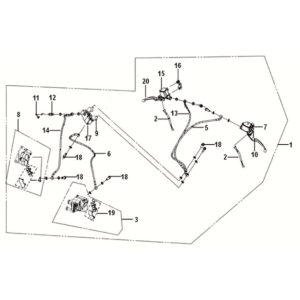 CBS brake system assy Sym Jet 14 125I LC E5 2021-2024