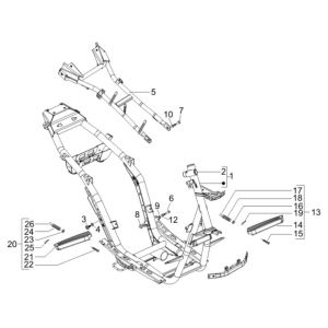 Frame Gilera Runner 200 VXR 4-takt 2006