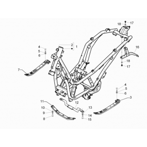Frame Piaggio Beverly 350 Sport Touring Euro 3 2013-2014
