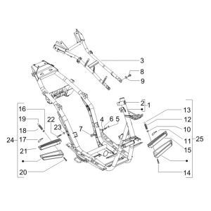 Frame Gilera Runner 50 SP 50 2-takt LC 2010-2017