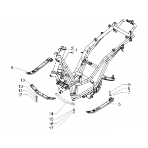Frame Piaggio Beverly 500 Euro 3 2007-2012