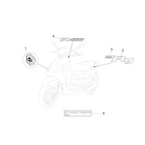 Emblemen - Stickers Piaggio New Fly 4-takt 4V