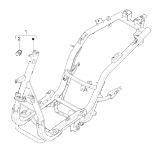 Frame Piaggio Fly 125 IE 4-takt 3V Euro 3