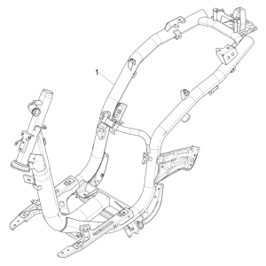 Frame Piaggio Liberty 50 4-takt AC IGET 3V Euro 5