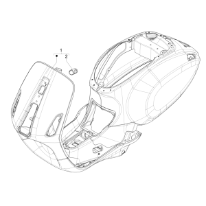 Chassis/ Frame Vespa Sprint 4-takt 3V (euro4 injectie IGET) White fusion 544