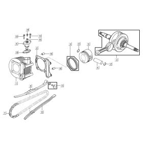 Cilinder - Krukas Agility 16+ 125 Mat Metallic Silver