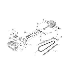Cilinder - Krukas China Ape 50 wit