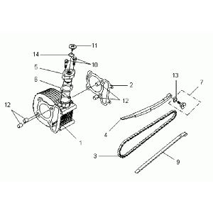 Cilinder Sym VS 125 Euro 3