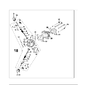 Cilinder - Cilinderkop Peugeot Speedfight 4 50 4-takt AC Roodzwart
