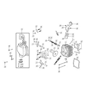 Cilinderkop Agility 16+ 125 Mat Metallic Silver