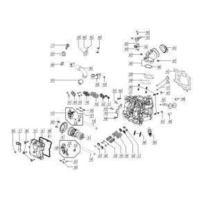 Cilinderkop Kymco Xciting 400i Geel