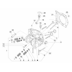 Cilinderkop Piaggio Beverly 500 Euro 3 2007-2012