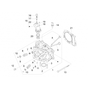 Cilinderkop Piaggio MP3 300 LT Sport 2009-2014