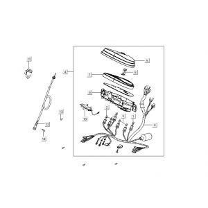 Kilometerteller - Cockpit Kymco Like 4-takt