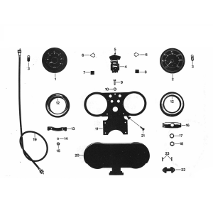 Kilometerteller - Cockpit Zundapp GTS 50 529-020 tm 023