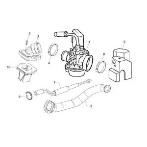 Carburateur Vespa Sprint 50 2-takt AC