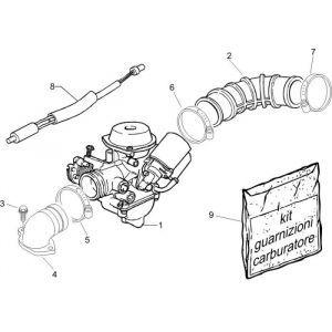 Carburateur - Inlaatspruitstuk Piaggio Liberty 4-takt