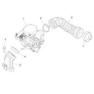 Carburateur Vespa Primavera 50 4-takt 2V 25km/u
