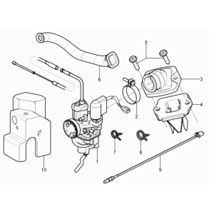 Carburateur Piaggio Typhoon 50 2-takt Euro 3 2011