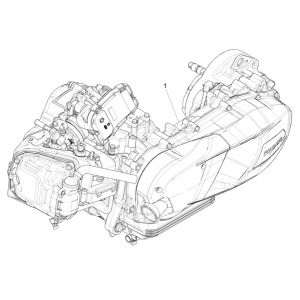 Motorblok compleet Piaggio Liberty 125 IGET 3V ABS Euro 5