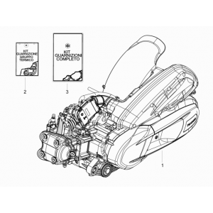 Motorblok compleet Piaggio Beverly 350 Sport Touring Euro 3 2013-2014