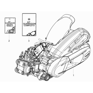 Motorblok compleet Piaggio MP3 350 Maxi Sport ABS Euro 4 2018-2020
