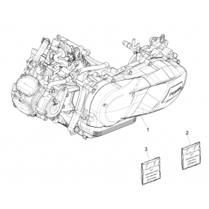 Motorblok compleet Vespa GTS 125 IE ABS Euro 4 2019