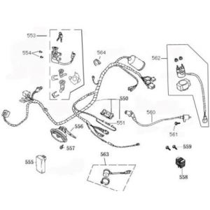 Contactslot - Kabelboom Neco Borsalino Oro mat wit
