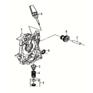 Crank case cover Sym Fiddle III 50 E3
