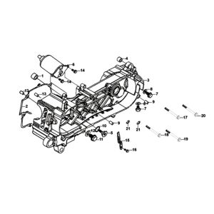 Crank case Sym Orbit II 125i E4