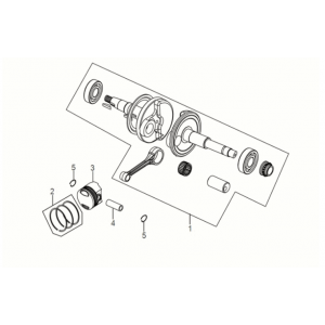 Crank shaft Sym Symphony ST 50 E5