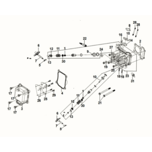 Cylinder head Sym Fiddle IV 125i LC ABS E5 2020-2021
