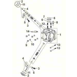 Cylinder head Sym X-Pro 50 E5