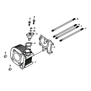 Cylinder / koppakking/  voetpakking Sym Orbit III 125I E4