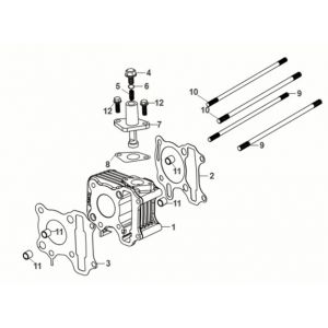 Cilinder Sym Fiddle IV 50 Euro 5